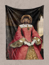 Load image into Gallery viewer, Royal Princess - Custom Pet Blanket - NextGenPaws Pet Portraits