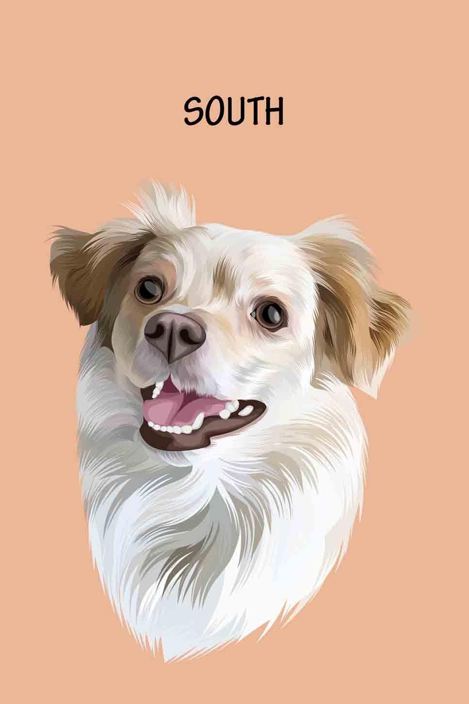 Minimalist Design - Custom Pet Portrait - NextGenPaws Pet Portraits
