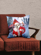 Load image into Gallery viewer, SantaPaw - Custom Christmas Pet Pillow - NextGenPaws Pet Portraits