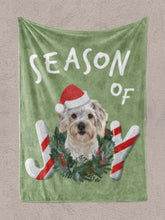 Load image into Gallery viewer, Season of Joy  - Custom Pet Blanket - NextGenPaws Pet Portraits