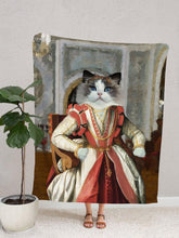 Load image into Gallery viewer, Medieval Princess - Custom Pet Blanket - NextGenPaws Pet Portraits