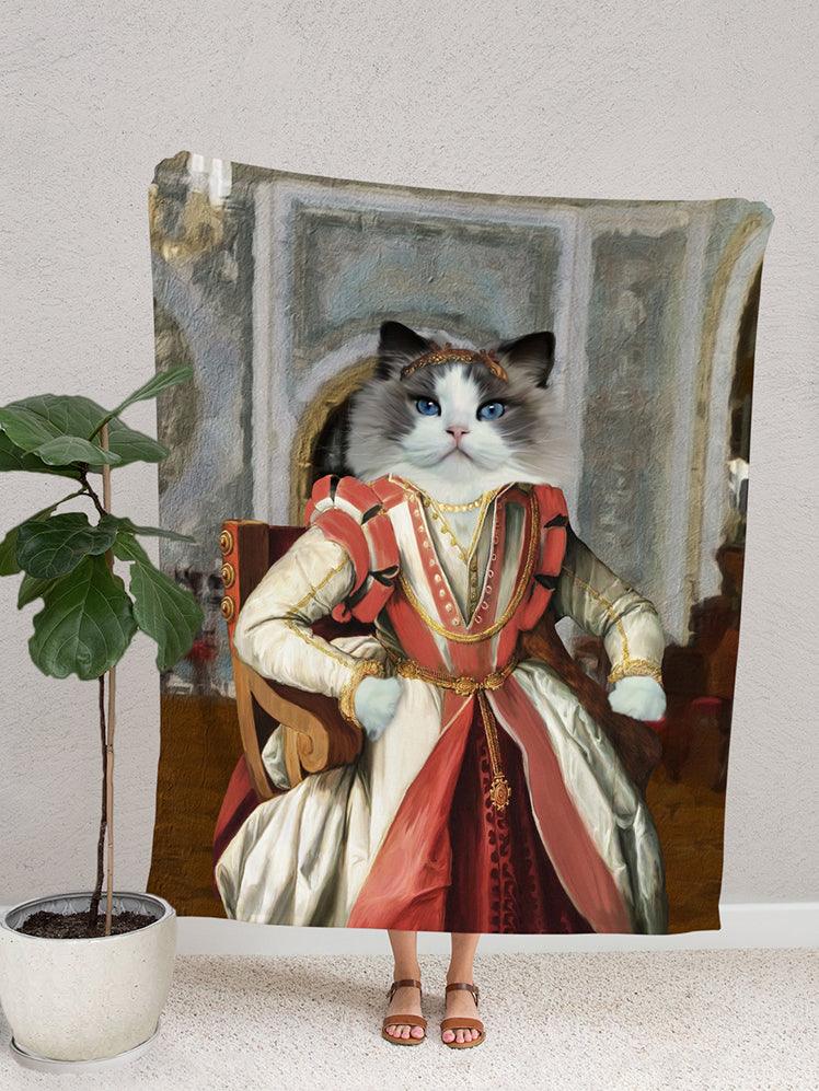 Medieval Princess - Custom Pet Blanket - NextGenPaws Pet Portraits