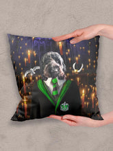 Load image into Gallery viewer, Slytherpaw - Custom Pet Pillow - NextGenPaws Pet Portraits