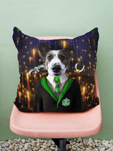 Load image into Gallery viewer, Slytherpaw - Custom Pet Pillow - NextGenPaws Pet Portraits