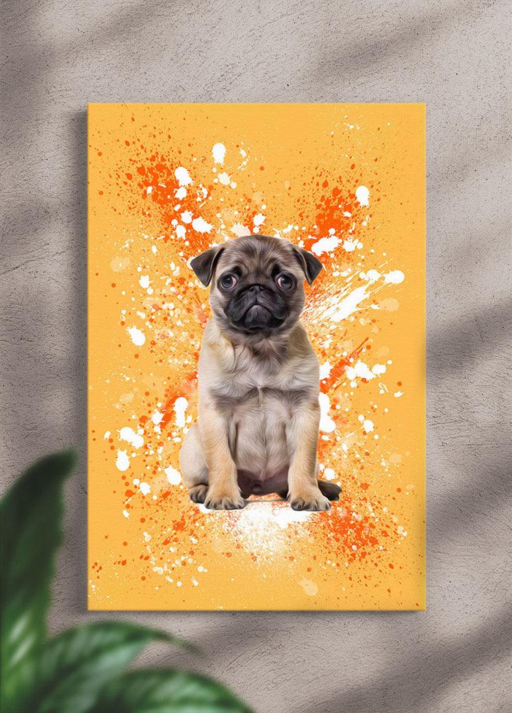Splash Oil Painting - Custom Pet Portrait - NextGenPaws Pet Portraits