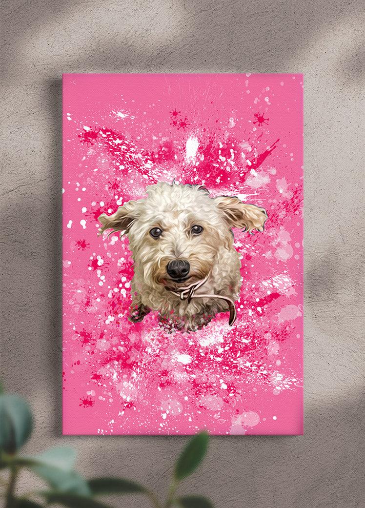 Splash Oil Painting - Custom Pet Portrait - NextGenPaws Pet Portraits
