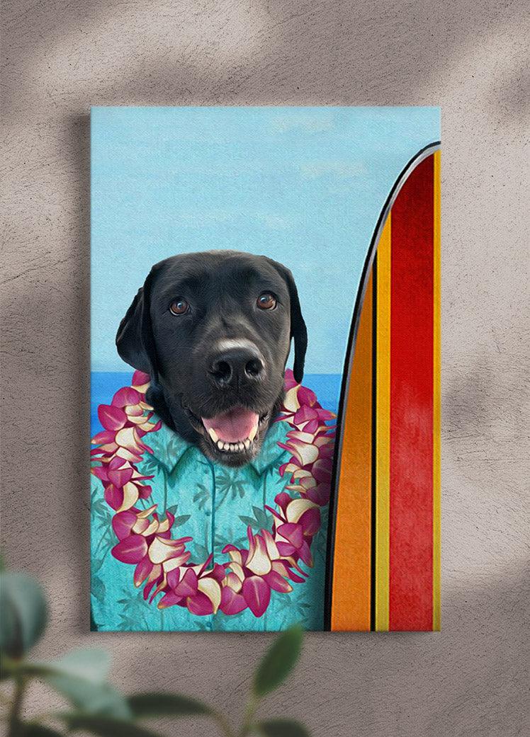 Surfer - Custom Pet Portrait - NextGenPaws Pet Portraits