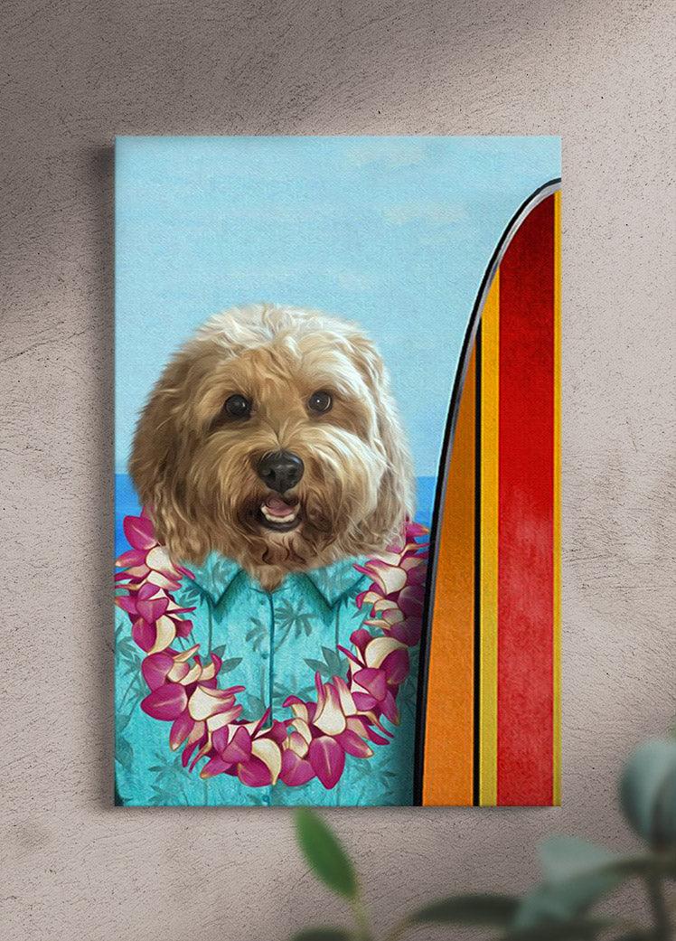 Surfer - Custom Pet Portrait - NextGenPaws Pet Portraits