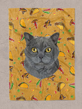 Load image into Gallery viewer, Funky Designs | Tacos - Custom Pet Blankets - NextGenPaws Pet Portraits