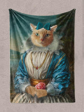 Load image into Gallery viewer, The Blue Princess - Custom Pet Blanket - NextGenPaws Pet Portraits
