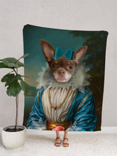 Load image into Gallery viewer, The Blue Princess - Custom Pet Blanket - NextGenPaws Pet Portraits