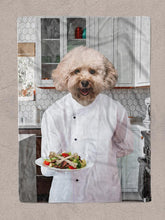 Load image into Gallery viewer, The Chef - Custom Pet Blanket - NextGenPaws Pet Portraits