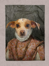 Load image into Gallery viewer, The Dame with Hairpiece - Custom Pet Blanket - NextGenPaws Pet Portraits