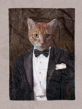 Load image into Gallery viewer, The Gentleman - Custom Pet Blanket - NextGenPaws Pet Portraits