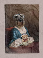 Load image into Gallery viewer, The Lady with Bow - Custom Pet Blanket - NextGenPaws Pet Portraits