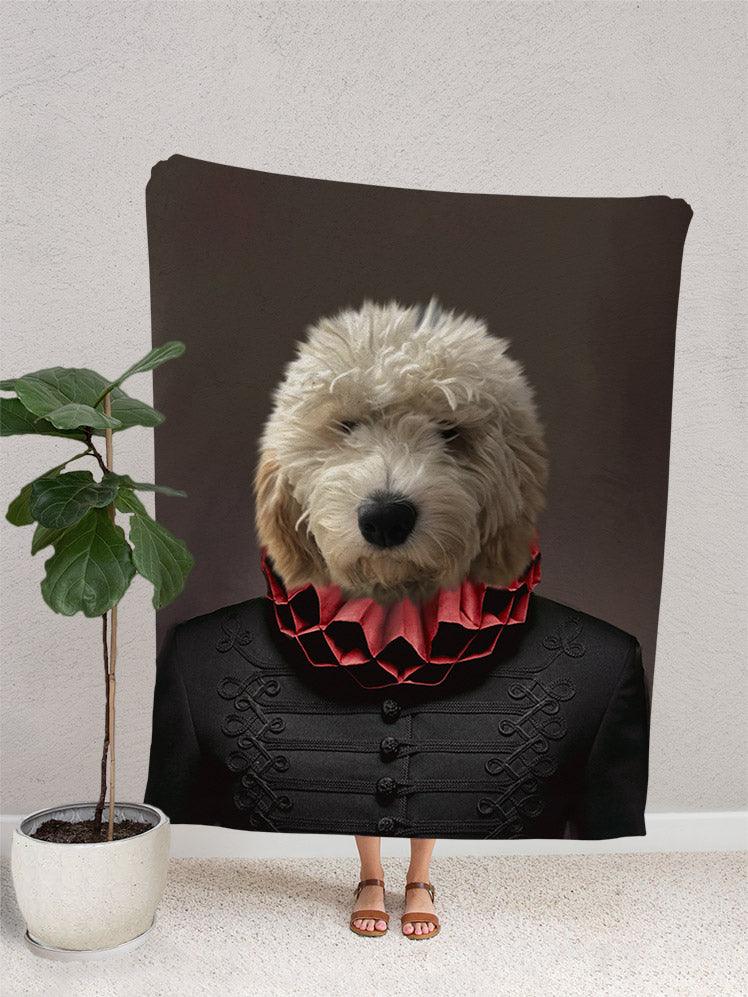The Nobleman - Custom Pet Blanket - NextGenPaws Pet Portraits