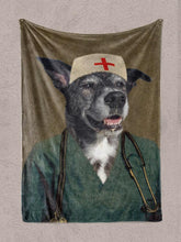 Load image into Gallery viewer, The Nurse - Custom Pet Blanket - NextGenPaws Pet Portraits