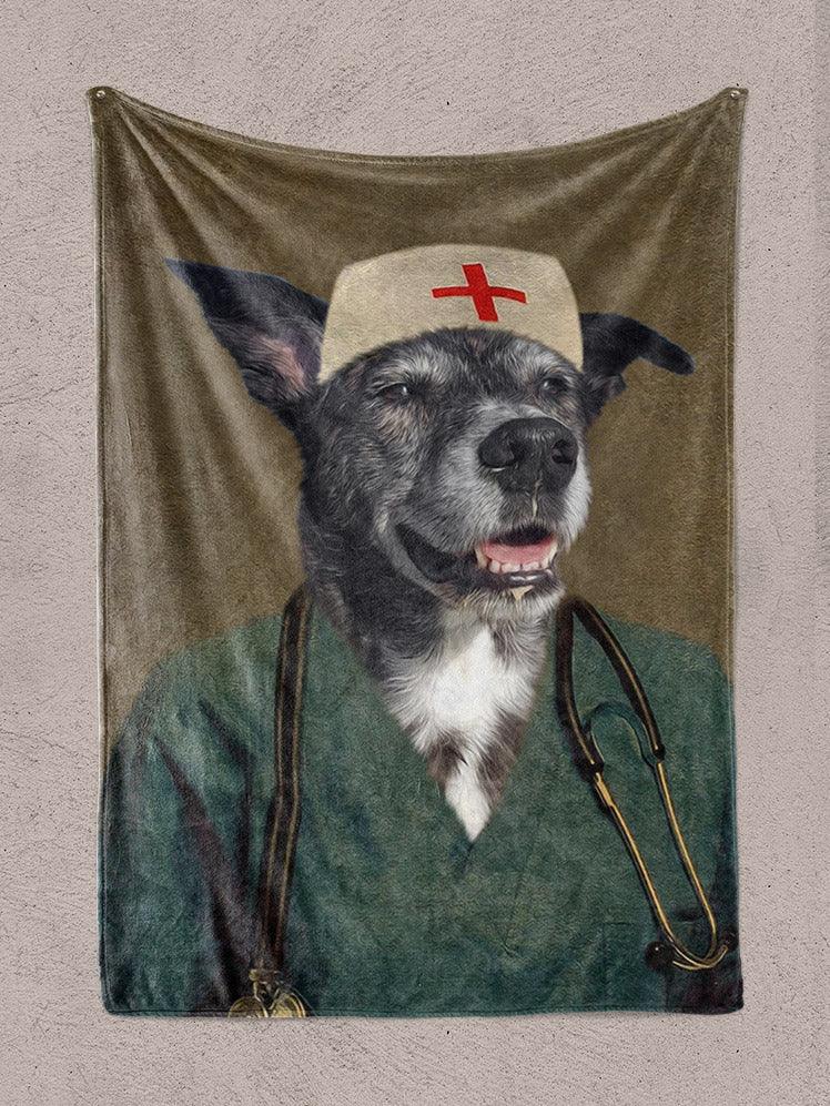 The Nurse - Custom Pet Blanket - NextGenPaws Pet Portraits
