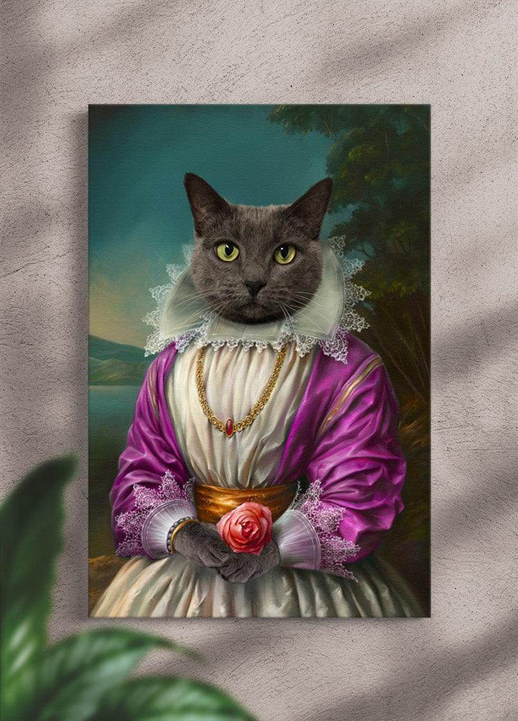 The Pink Princess - Custom Pet Portrait - NextGenPaws Pet Portraits