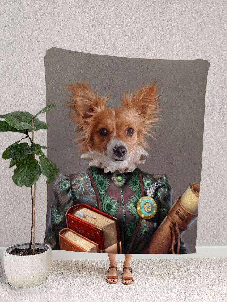 The Tutor - Custom Pet Blanket - NextGenPaws Pet Portraits
