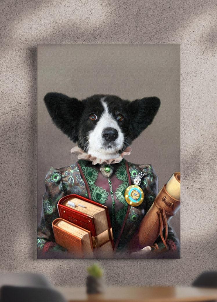 The Tutor - Custom Pet Portrait - NextGenPaws Pet Portraits