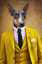 Load image into Gallery viewer, The Yellow Suit - Custom Pet Blanket - NextGenPaws Pet Portraits
