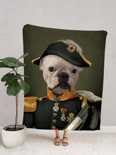 Load image into Gallery viewer, The Lieutenant - Custom Pet Blanket - NextGenPaws Pet Portraits