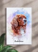 Load image into Gallery viewer, Vibrant WaterColour - Custom Pet Portrait