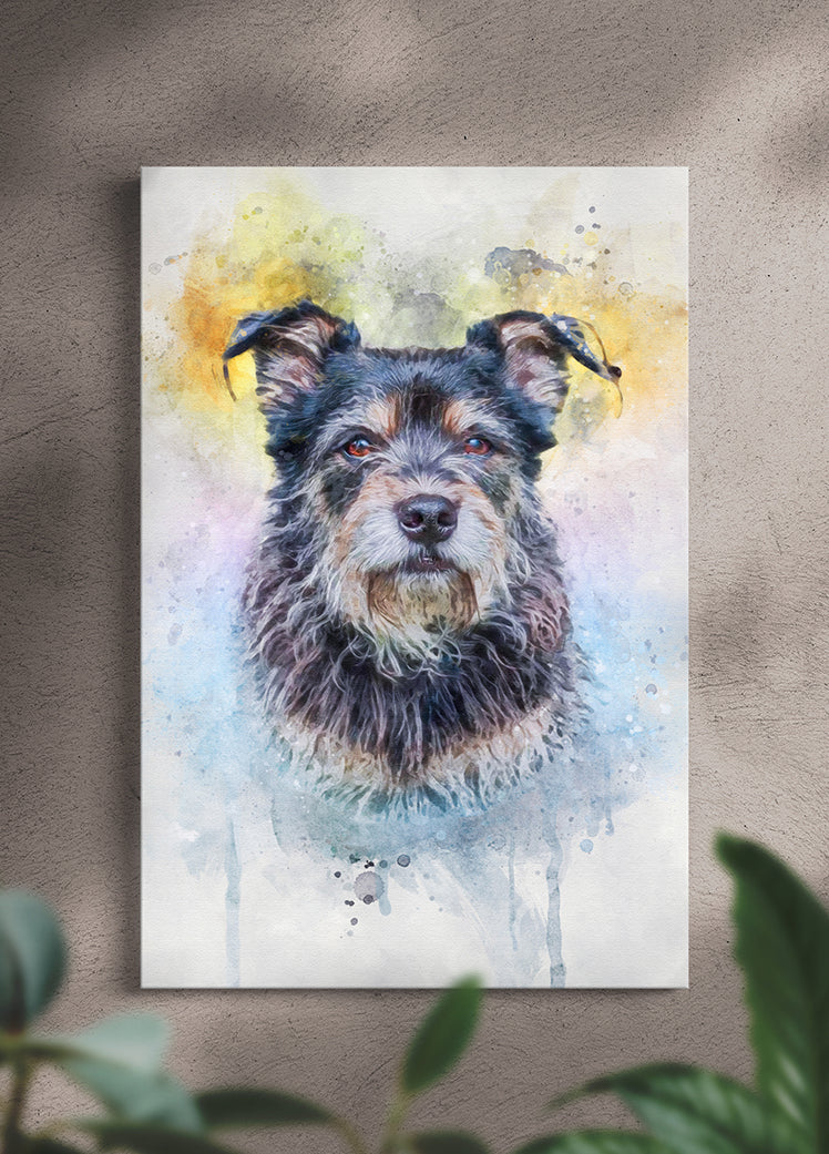 Vibrant WaterColour - Custom Pet Portrait