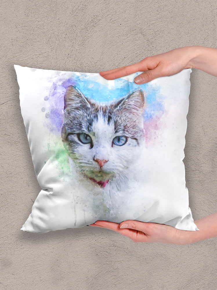 Vibrant WaterColour - Custom Pet Pillow