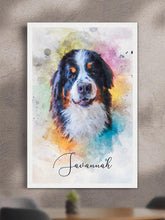 Load image into Gallery viewer, Vibrant WaterColour - Custom Pet Poster