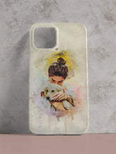 Load image into Gallery viewer, WaterColour Human and Pet - Custom Sibling Phone Cases - NextGenPaws Pet Portraits
