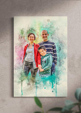 Load image into Gallery viewer, WaterColour Human and Pet - Custom Sibling Pet Portrait - NextGenPaws Pet Portraits