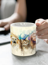 Load image into Gallery viewer, WaterColour Human and Pet - Custom Sibling Pet Mug - NextGenPaws Pet Portraits