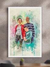 Load image into Gallery viewer, WaterColour Human and Pet - Custom Sibling Pet Poster - NextGenPaws Pet Portraits
