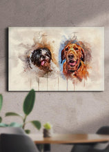 Load image into Gallery viewer, WaterColour Sibling - Custom Pet Portrait - NextGenPaws Pet Portraits
