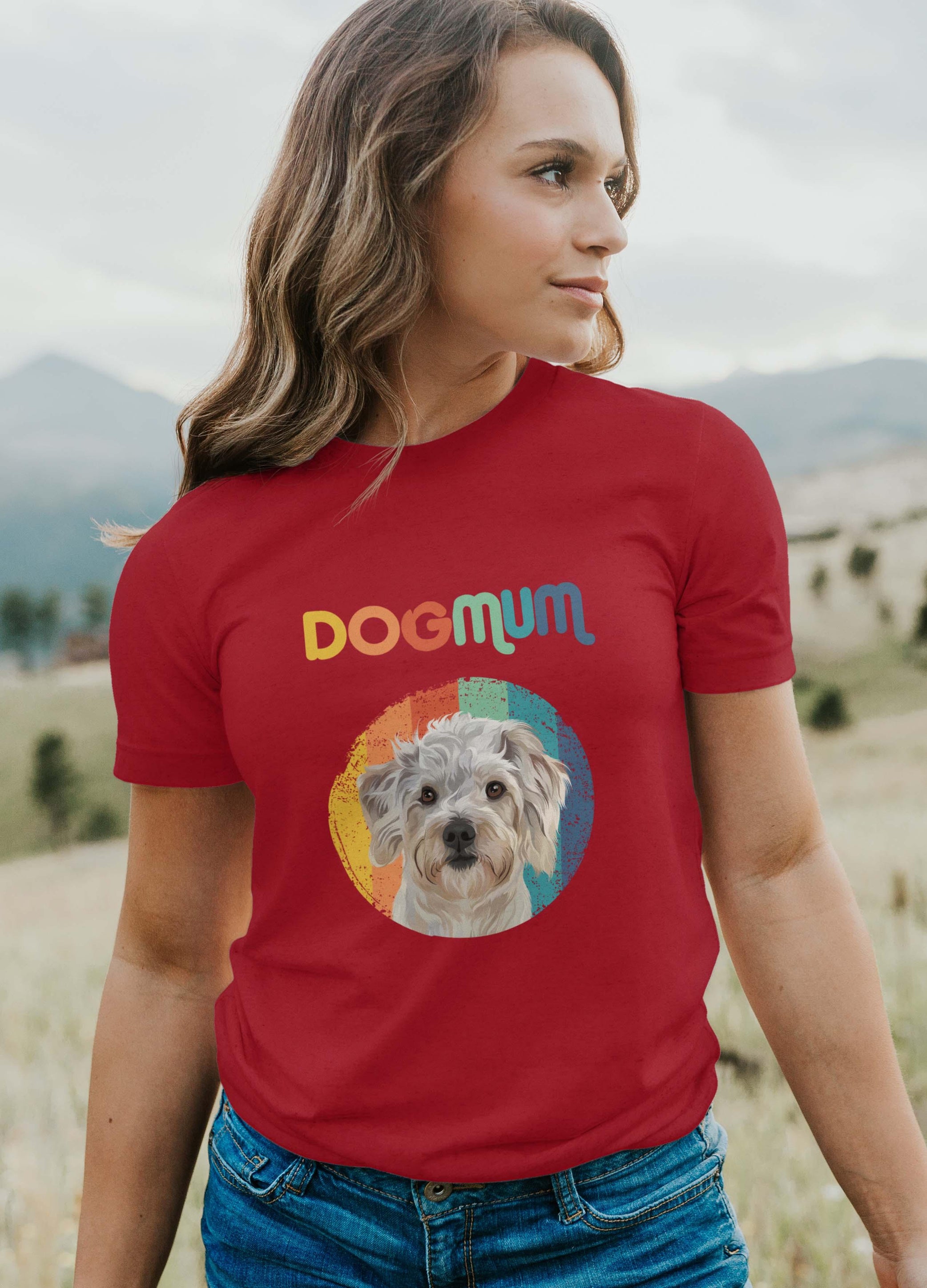 Dog Mum - Custom Pet TShirt - NextGenPaws Pet Portraits