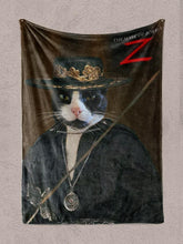 Load image into Gallery viewer, Zorro - Custom Pet Blanket - NextGenPaws Pet Portraits