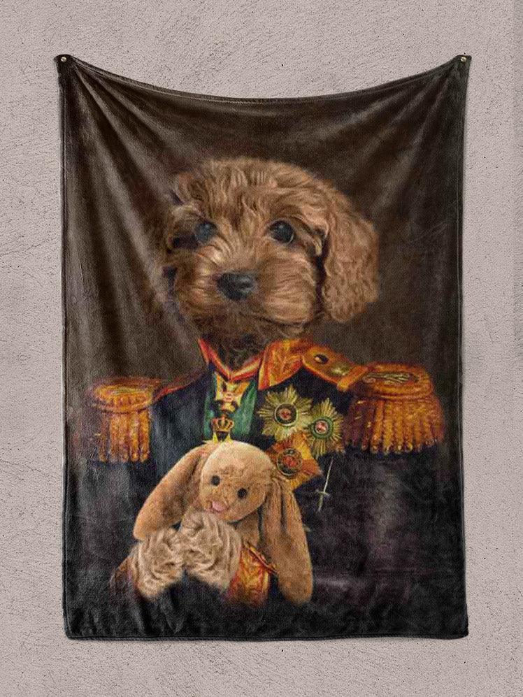 The Admiral - Custom Pet Blanket - NextGenPaws Pet Portraits