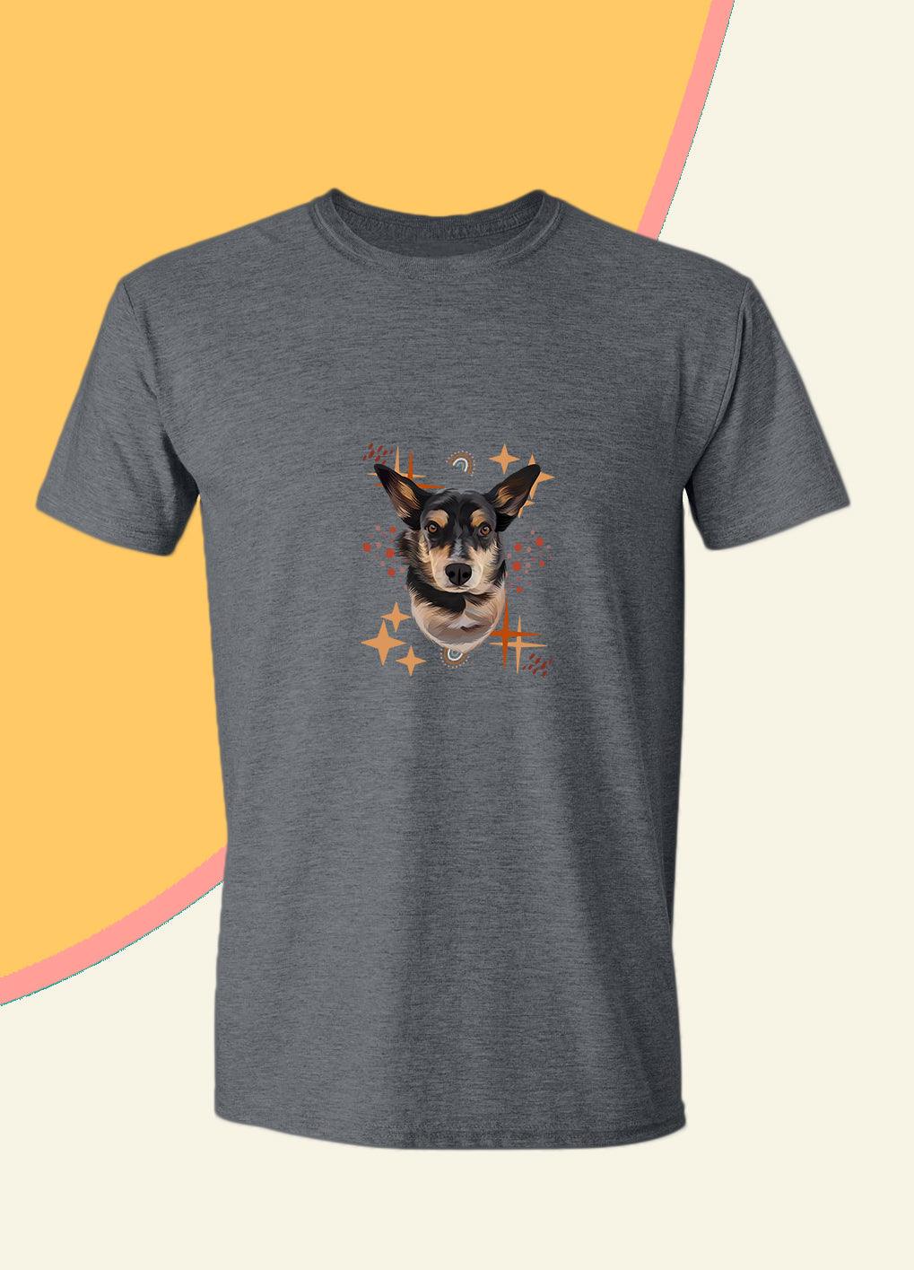 Bohemian Style - Unisex Custom Pet TShirt - NextGenPaws Pet Portraits