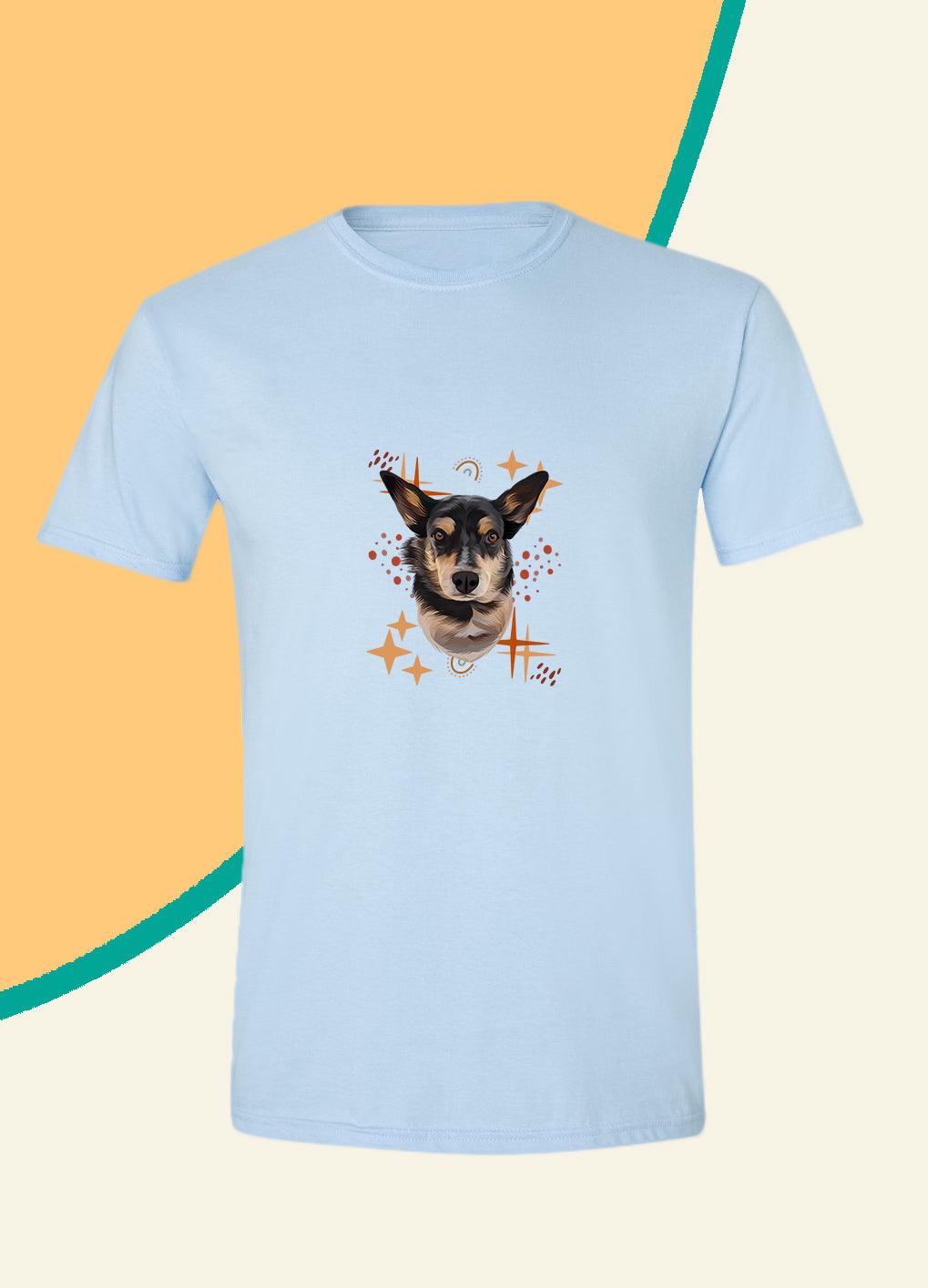 Bohemian Style - Unisex Custom Pet TShirt - NextGenPaws Pet Portraits