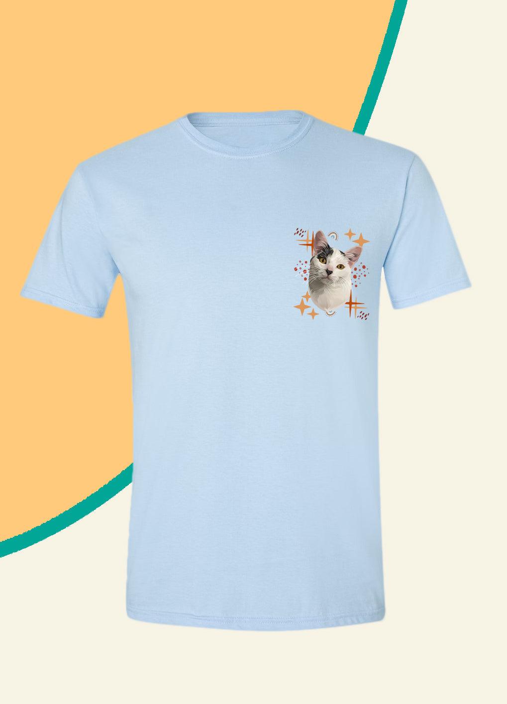 Bohemian Style Pocket - Unisex Custom Pet TShirt - NextGenPaws Pet Portraits
