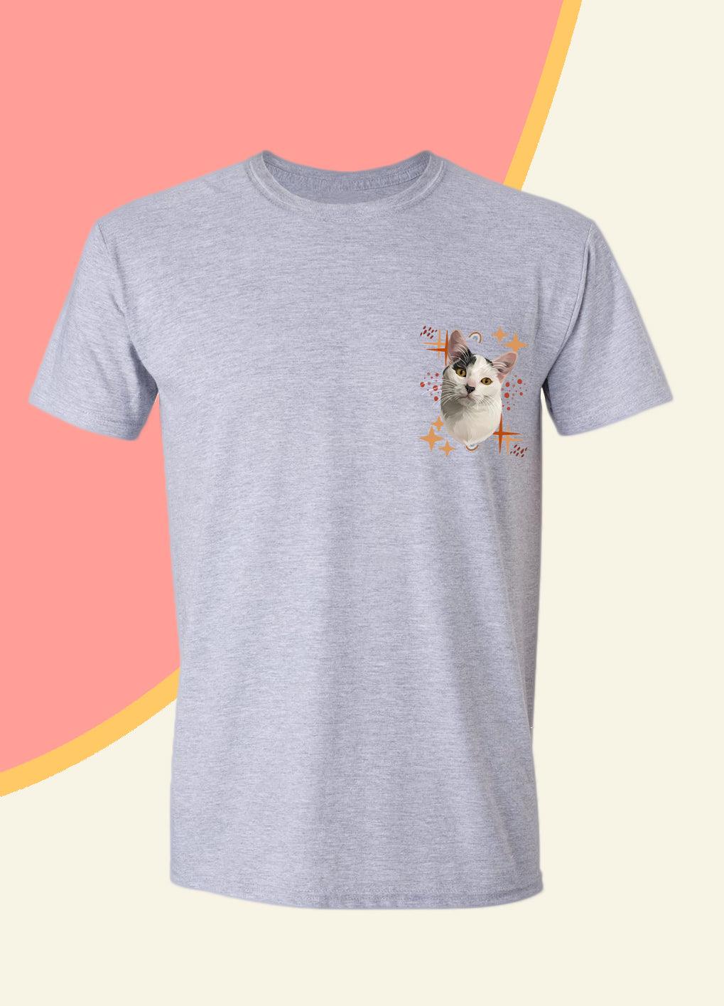 Bohemian Style Pocket - Unisex Custom Pet TShirt - NextGenPaws Pet Portraits