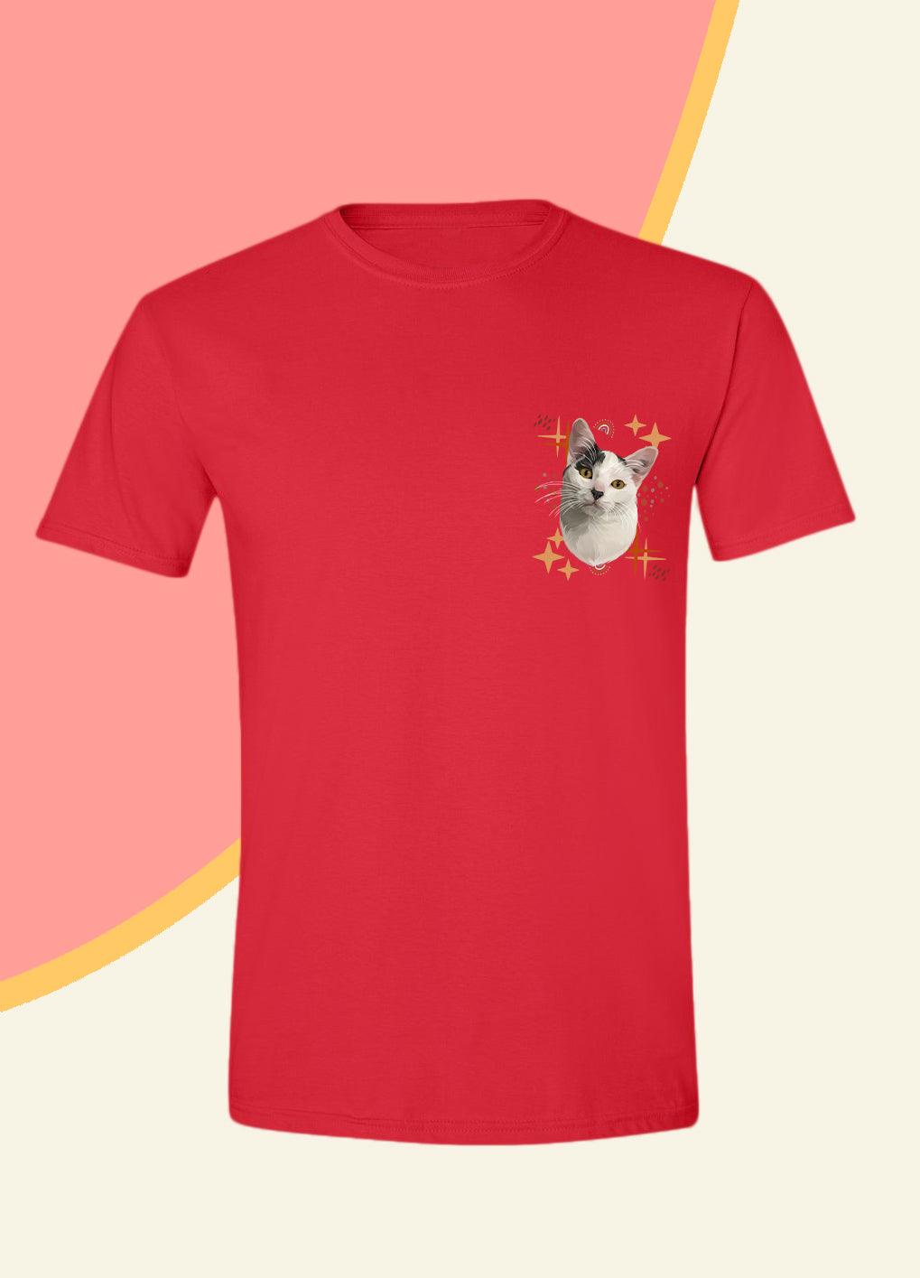 Bohemian Style Pocket - Unisex Custom Pet TShirt - NextGenPaws Pet Portraits