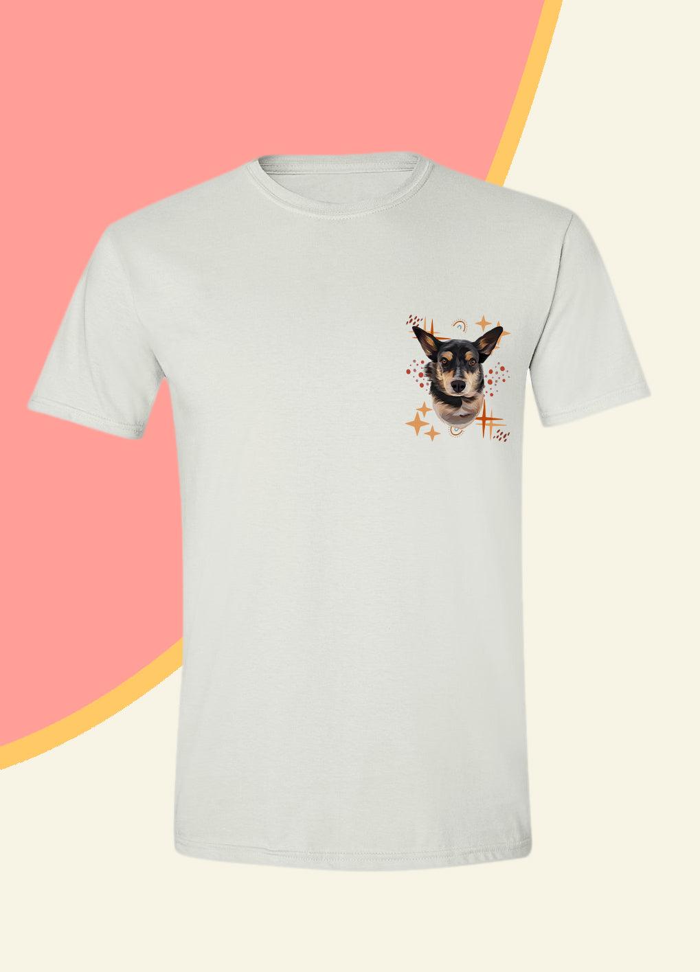Bohemian Style Pocket - Unisex Custom Pet TShirt - NextGenPaws Pet Portraits