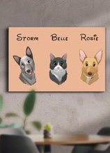 Load image into Gallery viewer, Cartoon Style Sibling - Custom Pet Canvas - NextGenPaws Pet Portraits