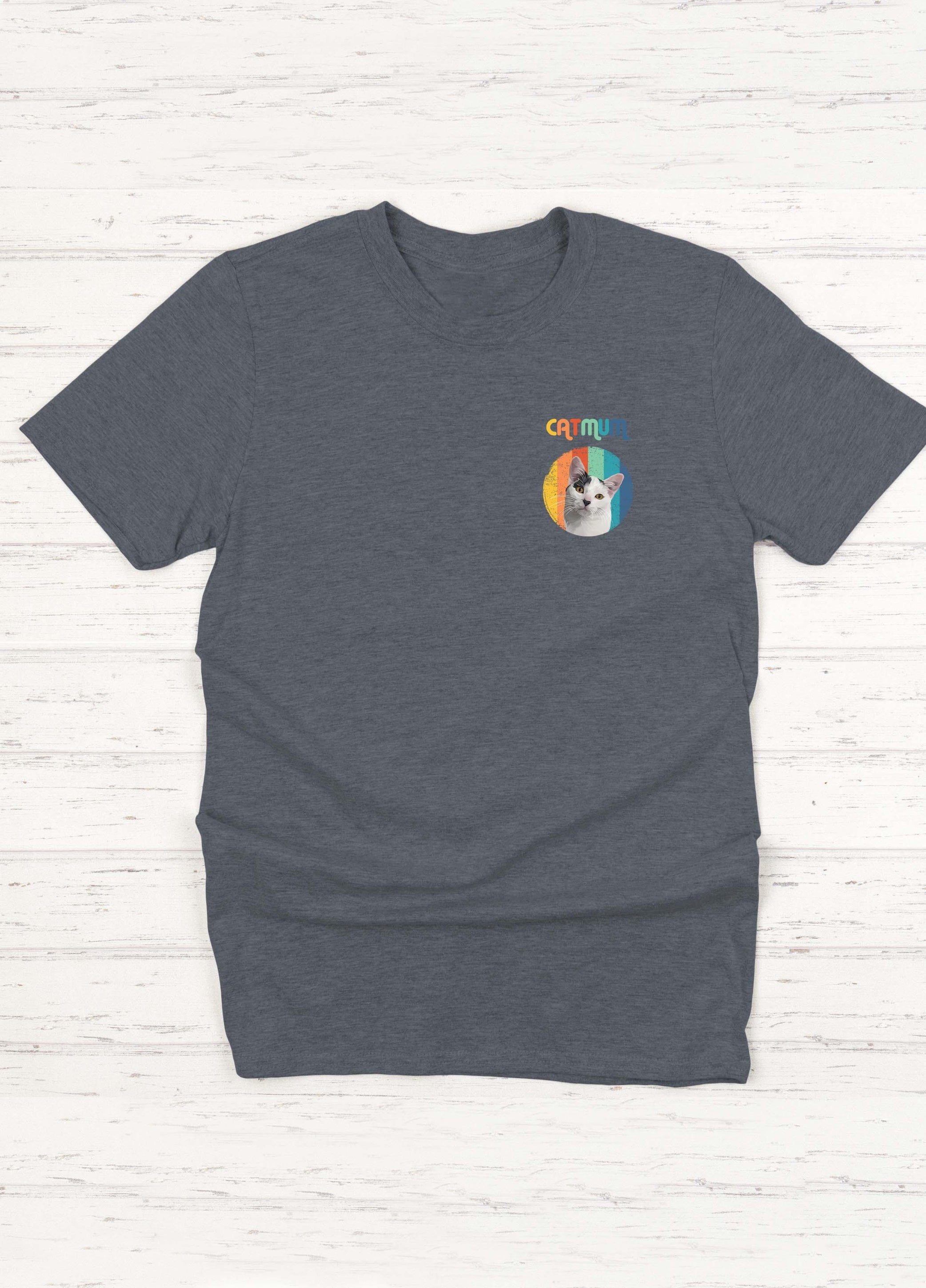 Cat Mum Pocket - Custom Pet TShirt - NextGenPaws Pet Portraits
