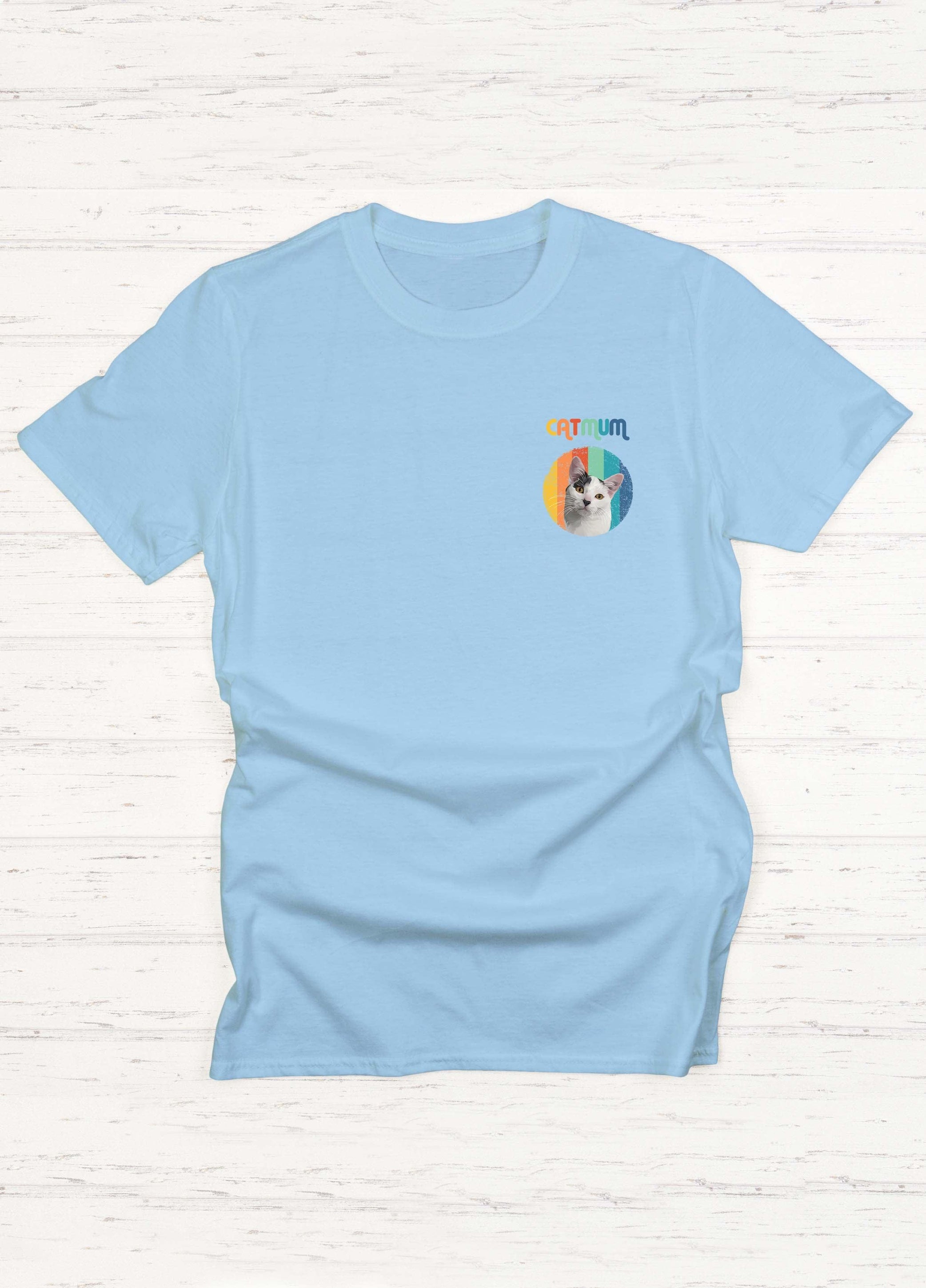Cat Mum Pocket - Custom Pet TShirt - NextGenPaws Pet Portraits