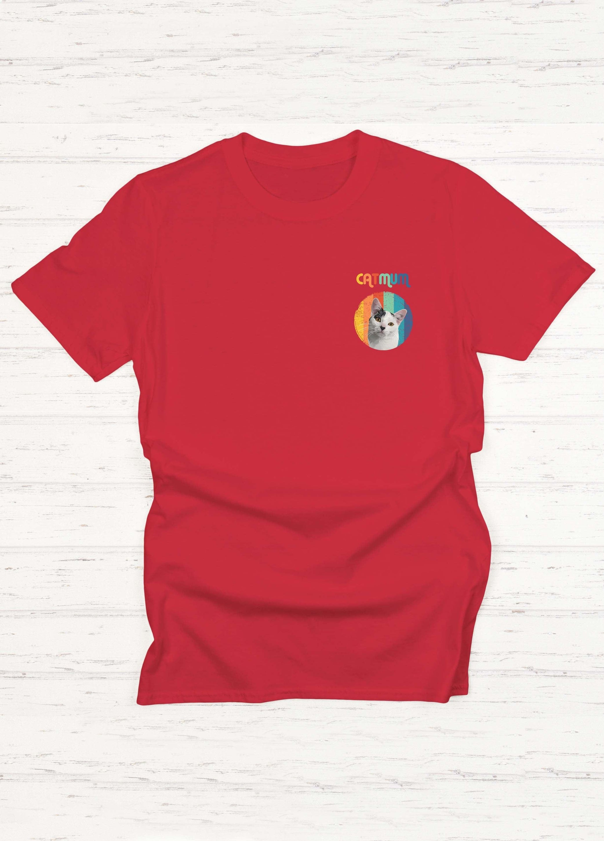 Cat Mum Pocket - Custom Pet TShirt - NextGenPaws Pet Portraits