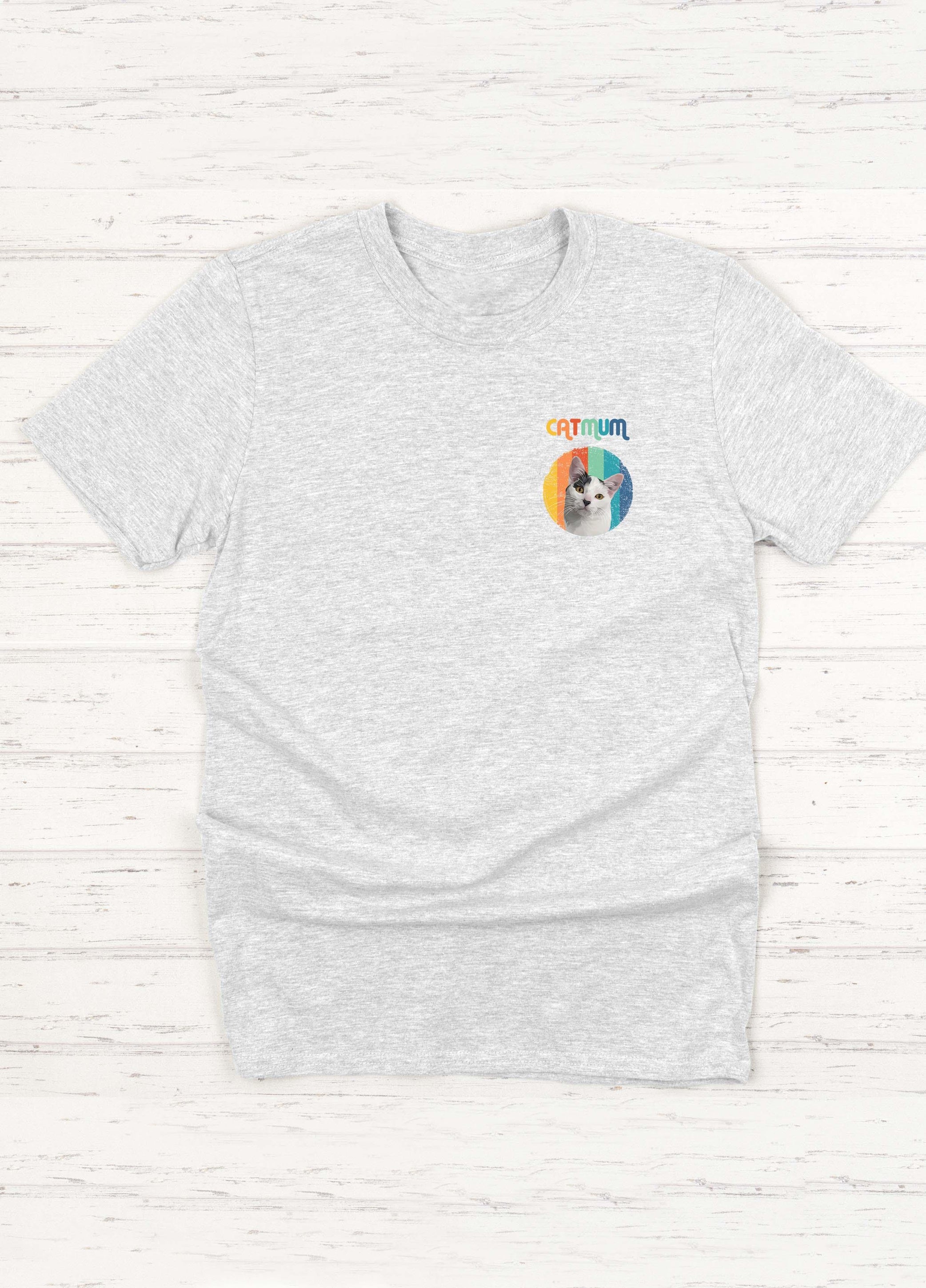 Cat Mum Pocket - Custom Pet TShirt - NextGenPaws Pet Portraits